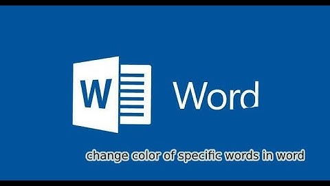 how to change color of specific words in word with the help replace