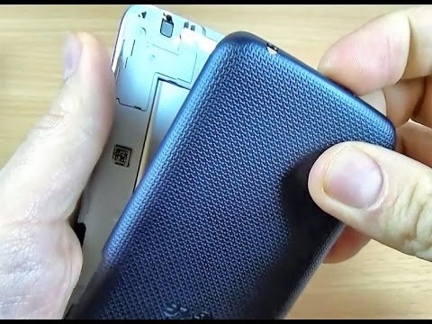 LG K4 - How to remove the back cover - YouTube