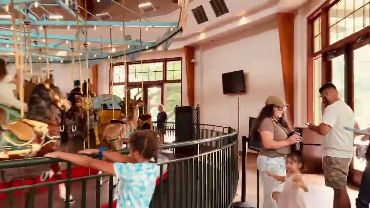 Pullen park carousel rotating