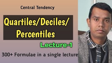 Quartiles/Deciles/Percentiles [Lecture-1] By Rambabu Yadav Sir