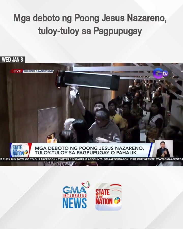 Mga deboto ng Poong Jesus Nazareno, tuloy-tuloy sa Pagpupugay = | SONA