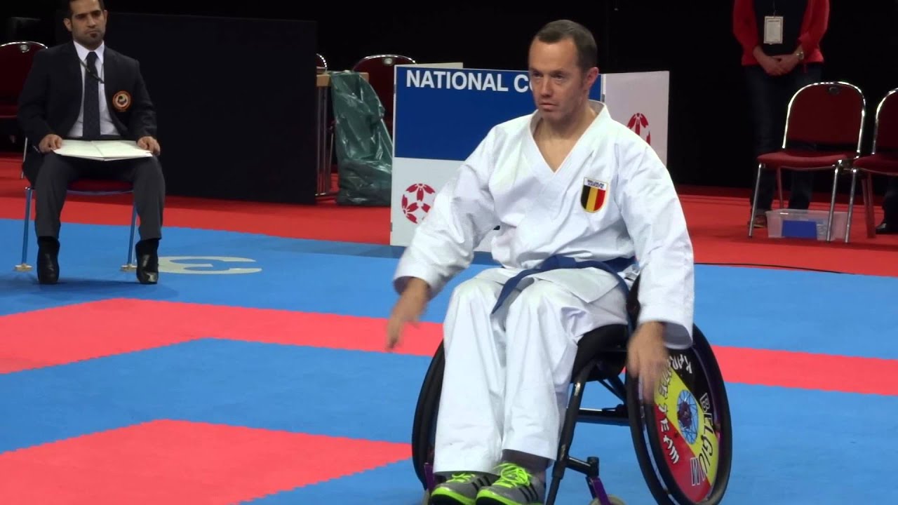 BELGIUM Male Wheelchair Final 2014 World Karate Championships WORLD