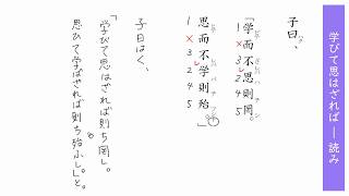 5. 学びて思はざれば ― 読み（サムネイル画像）