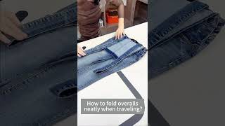 Effortless Style: Master the Art of Folding Overalls with Ease! 👖✨
