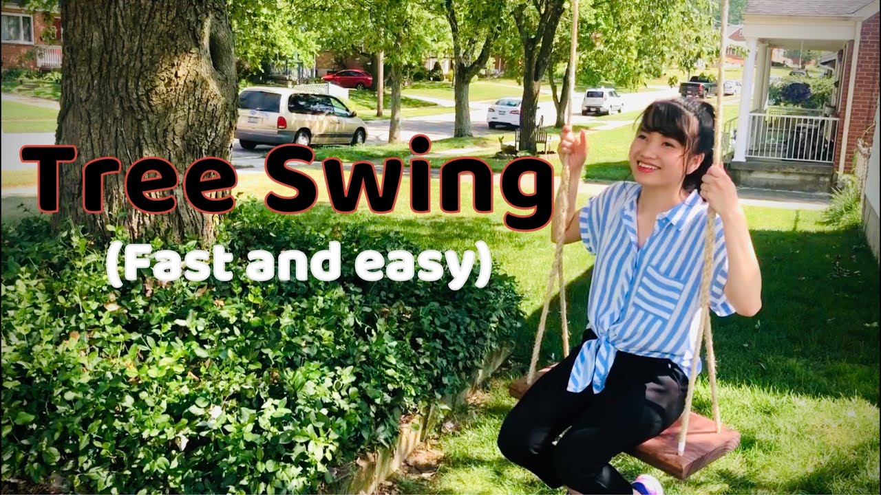 A tree swing (fast and easy) - YouTube