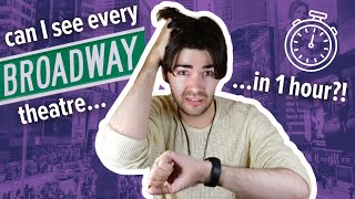 the fastest Broadway walking tour ever?! | I tried to visit every Broadway theatre in under an hour