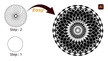 Quick Tutorial Make a Mandala in Adobe Illustrator | Mandala Design in Adobe Illustrator Bangla