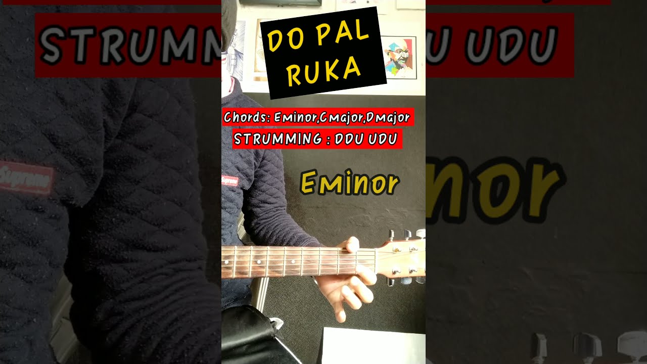 Do Pal Ruka Khwabon Ka Karwan guitar Chords lessonart guitar sikho 