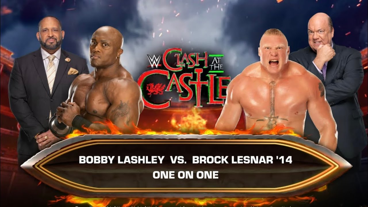 WWE 2k24 - Bobby Lashley vs Brock Lesnar '14: Single Match at Clash At The Castle 
