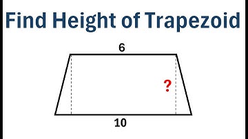 How to Find Height of Trapezoid When Area is Not Given
