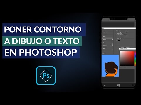 Cómo Poner un Contorno o Borde a un Dibujo o Texto en Photoshop