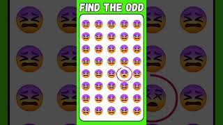 FIND THE ODD ONE CAN YOU ? PART 21 #quiz #shorts #findtheoddemojiout #emojichallenge #emojipuzzle