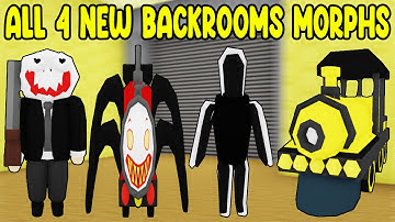 UPDATE - How To Find ALL 4 NEW BACKROOMS MORPHS in Find The Backrooms Morphs