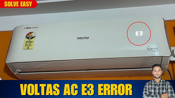 Voltas split ac E3 error problem 