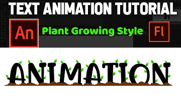 Text Reveal Animation (Plant Growing Style) - Adobe Animate CC Tutorials