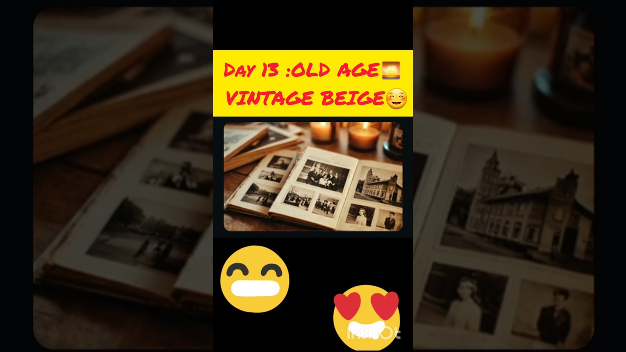 Day 13 : Beige Vintage🎨 Scrapbook Theme Ideas for Nostalgic Memories! #somethingbeautiful #memories
