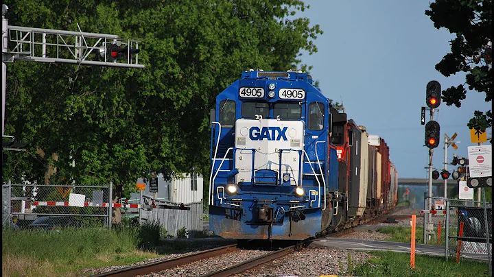 VIA 28 and CN 589 with a suprise at Casselman Ontario on May 31st 2022
