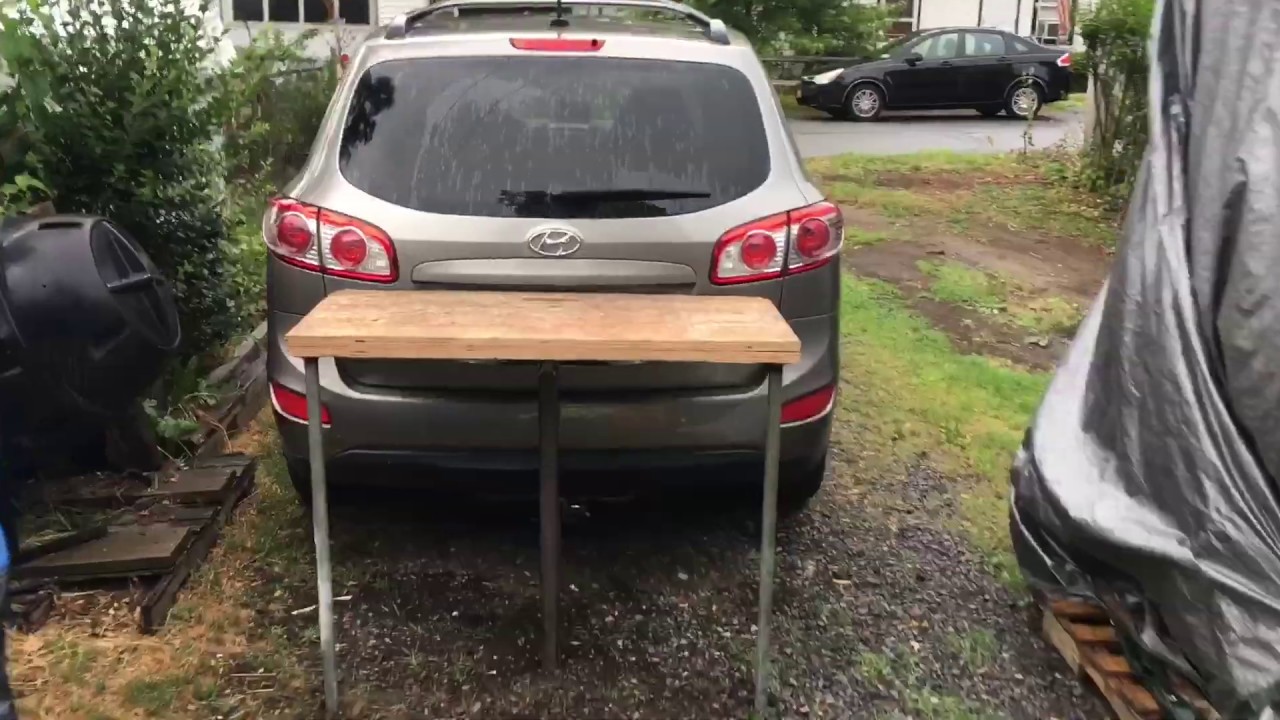 Portable Hitch Table YouTube