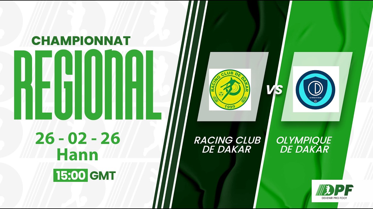 RACING CLUB DE DAKAR  1️⃣ - 3️⃣  OLYMPIQUE DE DAKAR / 4eme journée / CHAMPIONNAT REGIONAL SENIORS