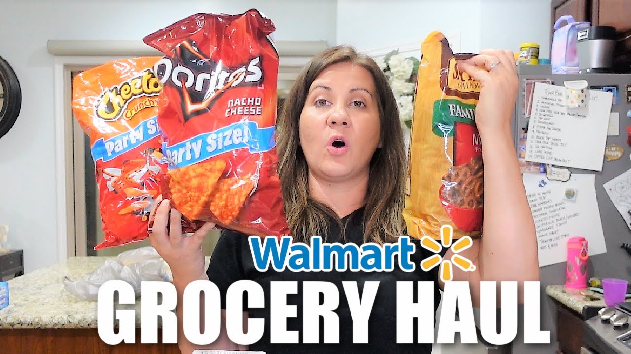 MASSIVE WALMART GROCERY HAUL | Summer Walmart Haul | Online Grocery ...