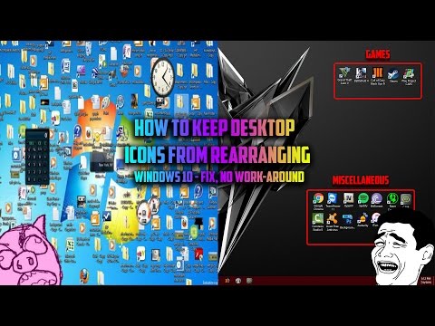 How To Keep Desktop Icons From Rearranging - Windows 10 - NO WORK-AROUND, 100% FIX!!! - Mid. 2016 hqdefault