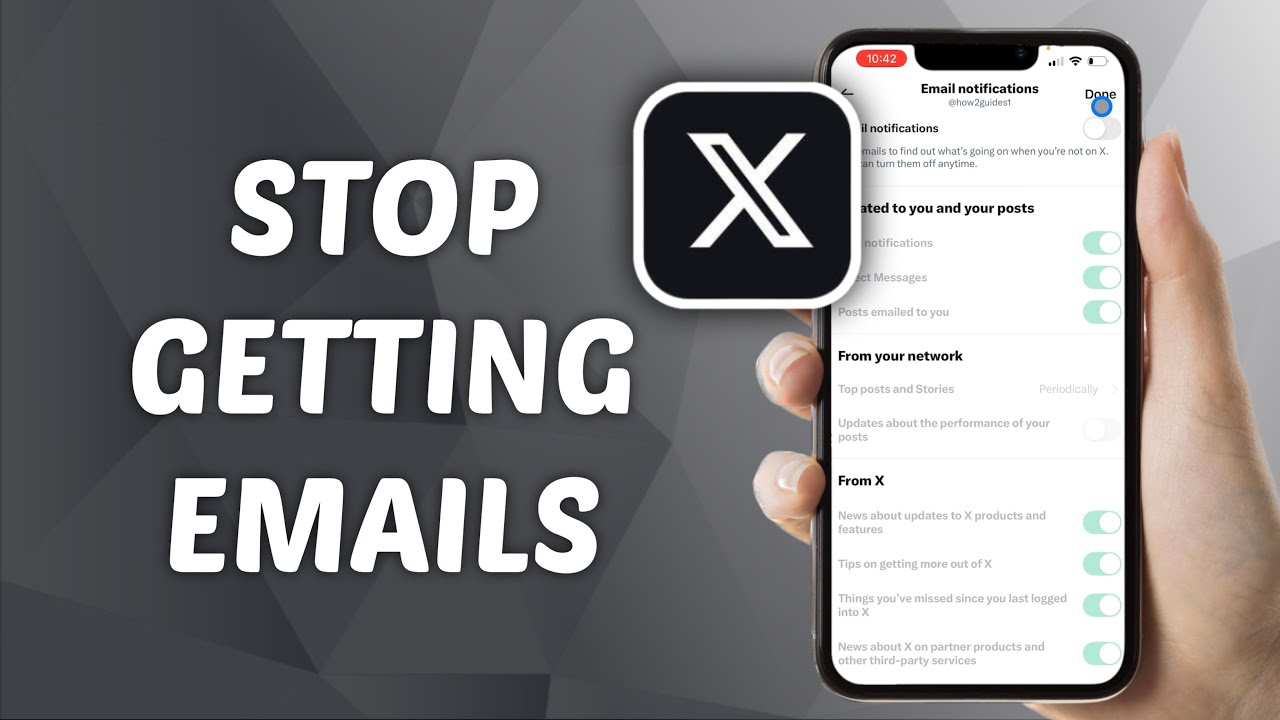 How to Stop Getting Emails from X (Twitter)