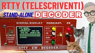 V.91 I build a decoder to receive RTTY (Radio Tele Type) with Arduino Nano, TFT & I.C. NE567