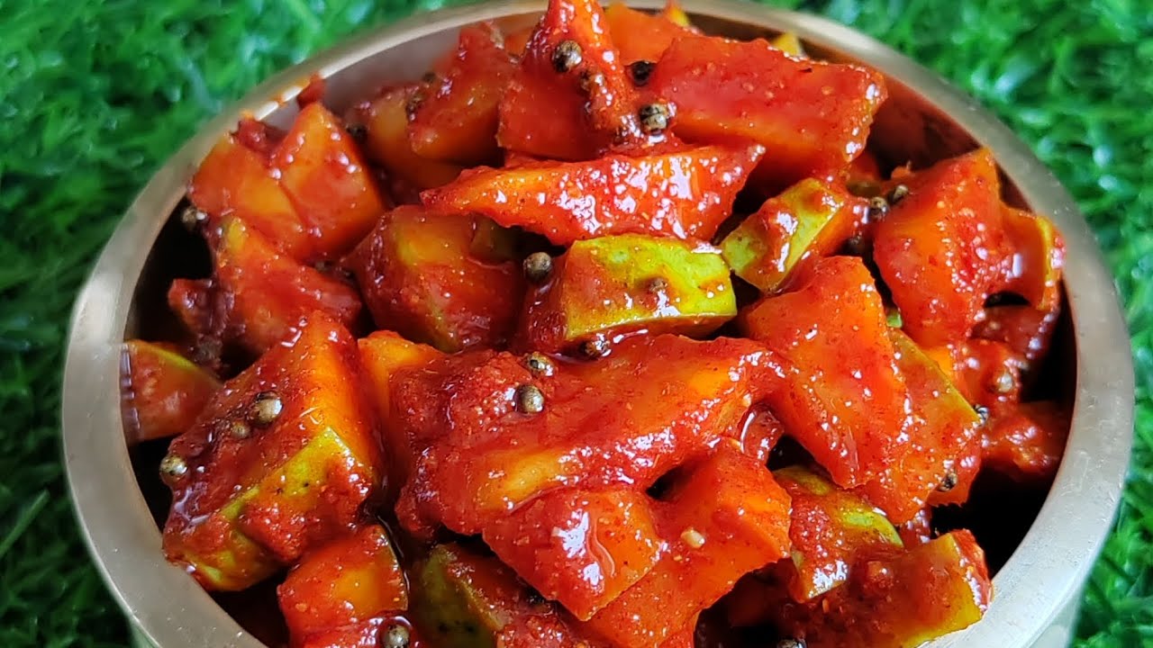 മാങ്ങാ അച്ചാർInstant Mango Pickle kerala Kerala style maanga achar