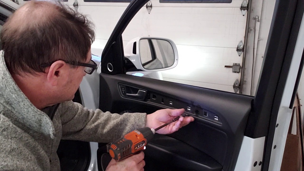 Audi Q5 2016 Door panel sweep removal front door YouTube