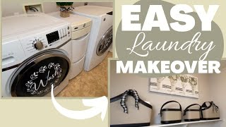 Easy Laundry Room Makeover 2020