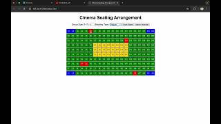 Cinema Seating Arrangement