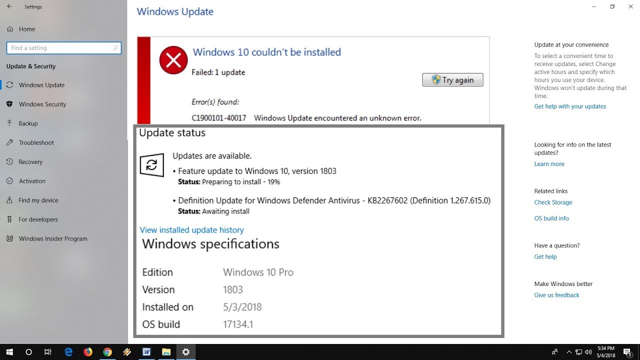 Probleme telechargement windows store windows 10