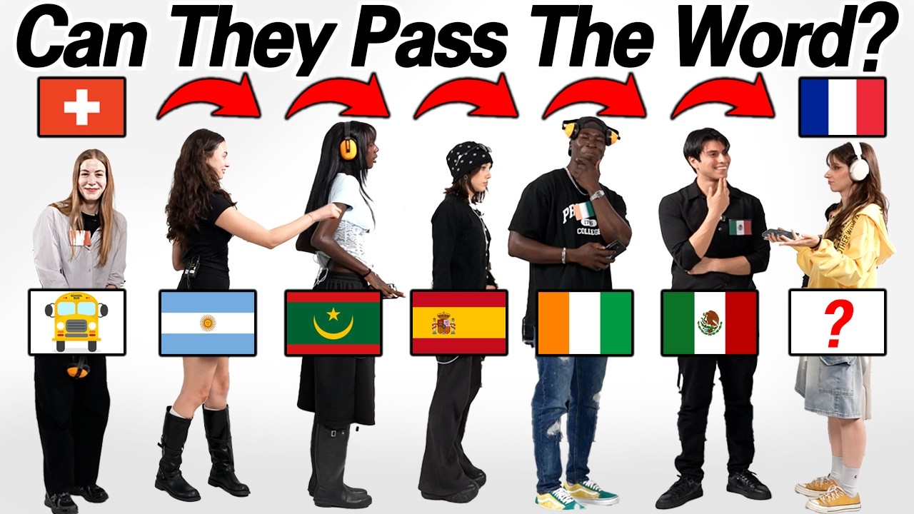 Spanish And French Speakers Play Pass The Language! Can They Understand Each Other?
