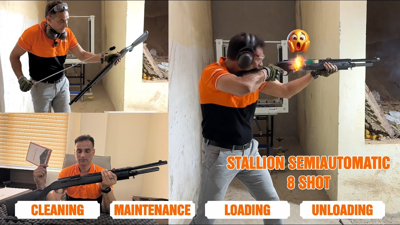 STALLION SEMI AUTOMATIC SX 407 FSP: стрельба, заряжание, разряжание и обслуживание
