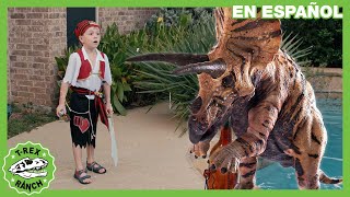 Piratas en el parque T-Rex | Videos de dinosaurios y juguetes para niños by Parque T-Rex - Dinosaurios para niños 115,512 views 1 month ago 9 minutes, 31 seconds