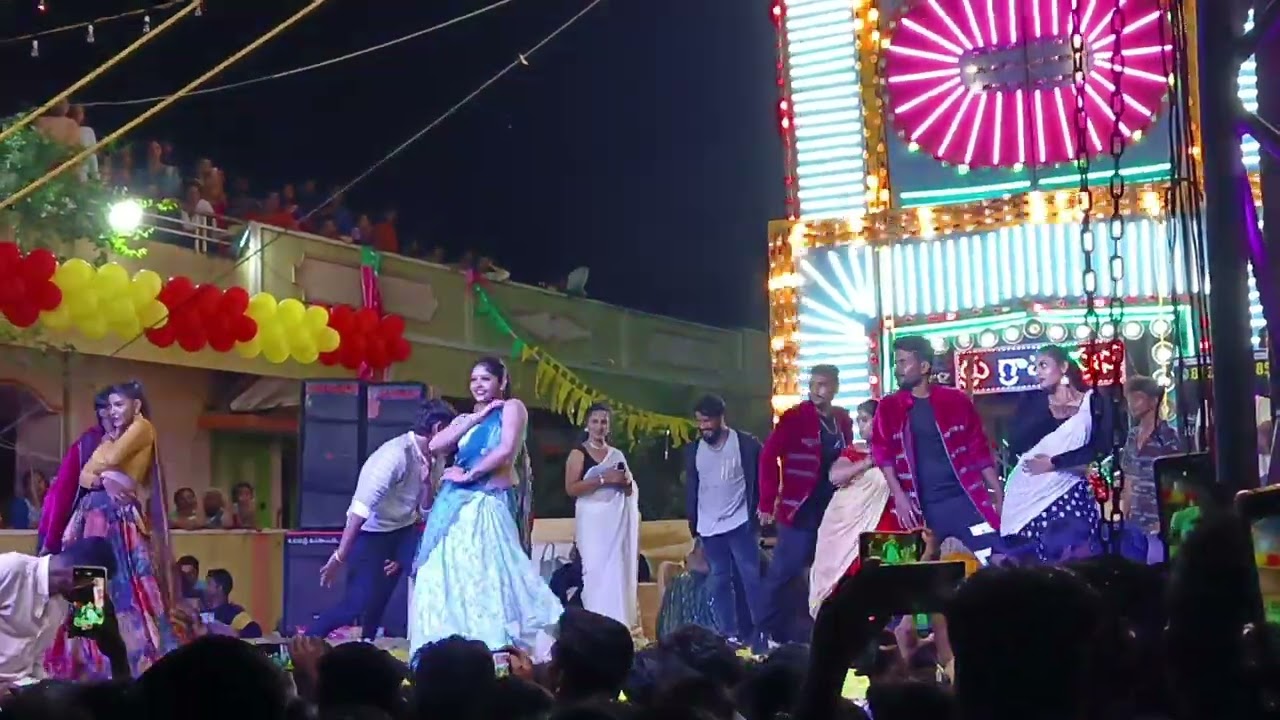 🔥💥 chuttamslle chuttesai dance video rock star event s Ongole 💥🔥