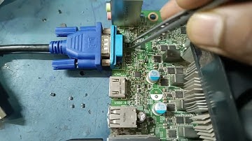 Dell optiplex 3470,3670 no signal problem from VGA port but keyboard is working repair