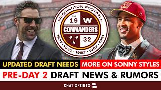 Commanders Pre-Day 2 Draft News: More On Sonny Styles + UPDATED Commanders Draft Needs Before Day 2