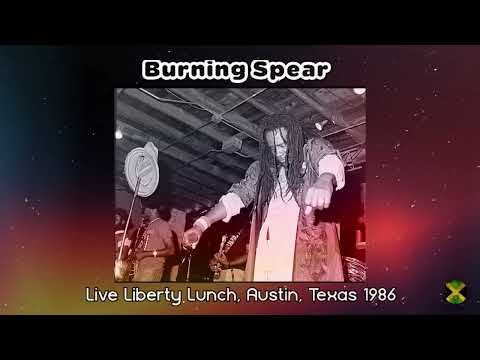 Burning Spear Live Liberty Lunch, Austin, Texas 1986
