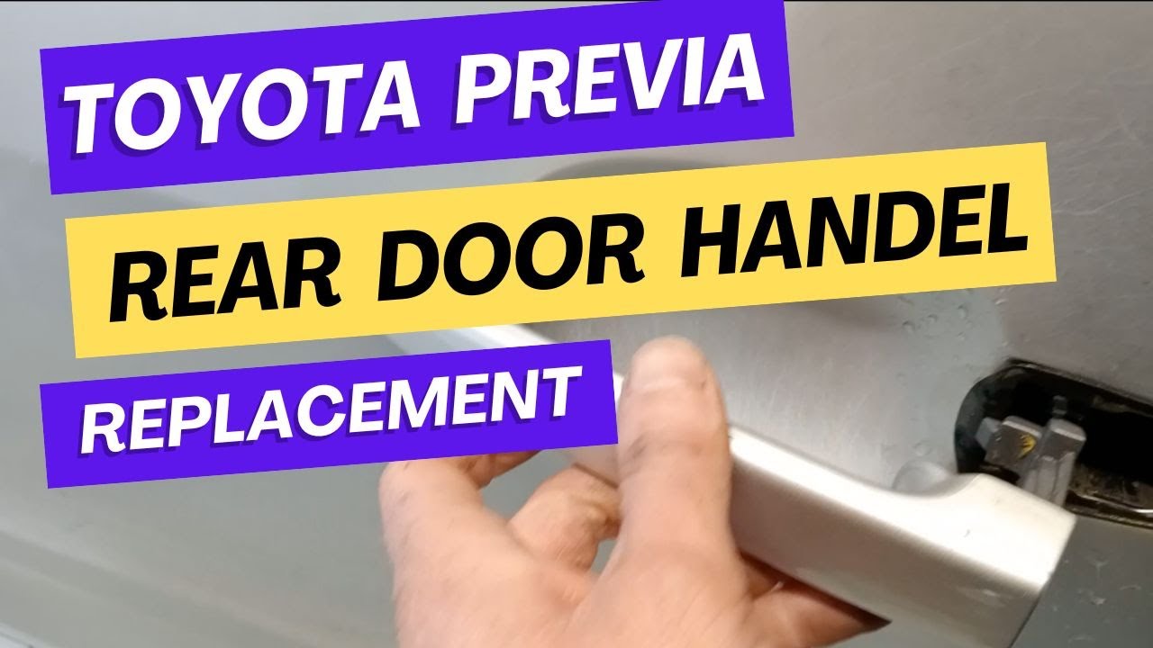 Toyota Previa Sliding Door Handle Replacement YouTube toyota-previa-sliding-door-handle-replacement-youtube