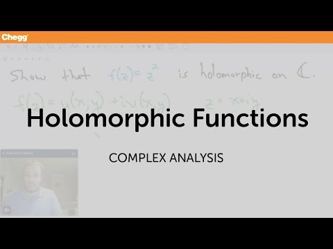 Holomorphic Functions Complex Analysis Chegg Tutors