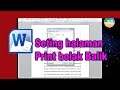 Setting halaman print bolak - Microsoft Word