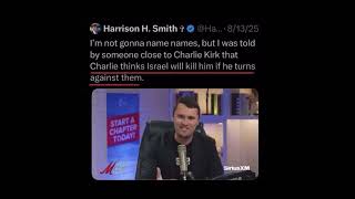 Charlie Kirk slowly waking up about Israel 