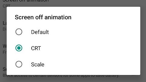 How to create CRT animation off effect android