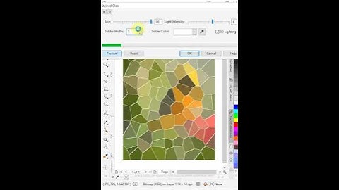 Stained Glass effect in corel draw #designgrafis #coreldraw #tutorial #coreldrawx7