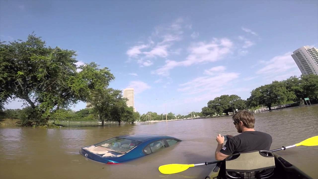 Kayaking through the streets of Houston.... YouTube
