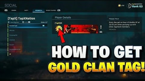 how to get a gold clan tag