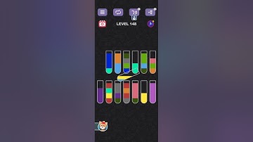 #level148 Water Colour Sort Puzzle Game Tricks #viral #games #shorts #video 🔥