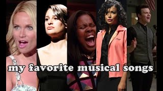 glee - my favorite musical songs