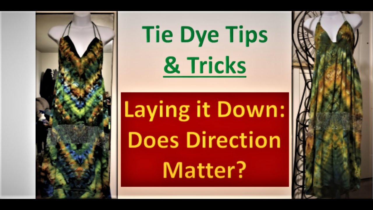 How to Tie Dye a Dress: Inverted V Pattern - YouTube